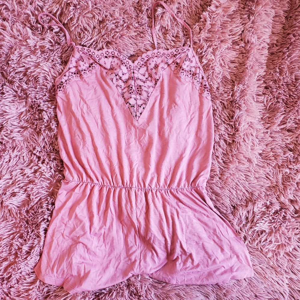 VICTORIAS SECRET cotton pajama romper.